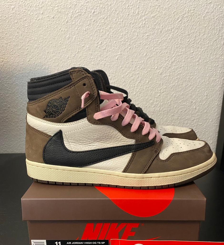 Nike Air Jordan 1 High Travis Scott 45, Kleding | Heren, Schoenen, Verzenden, Zo goed als nieuw, Sneakers of Gympen