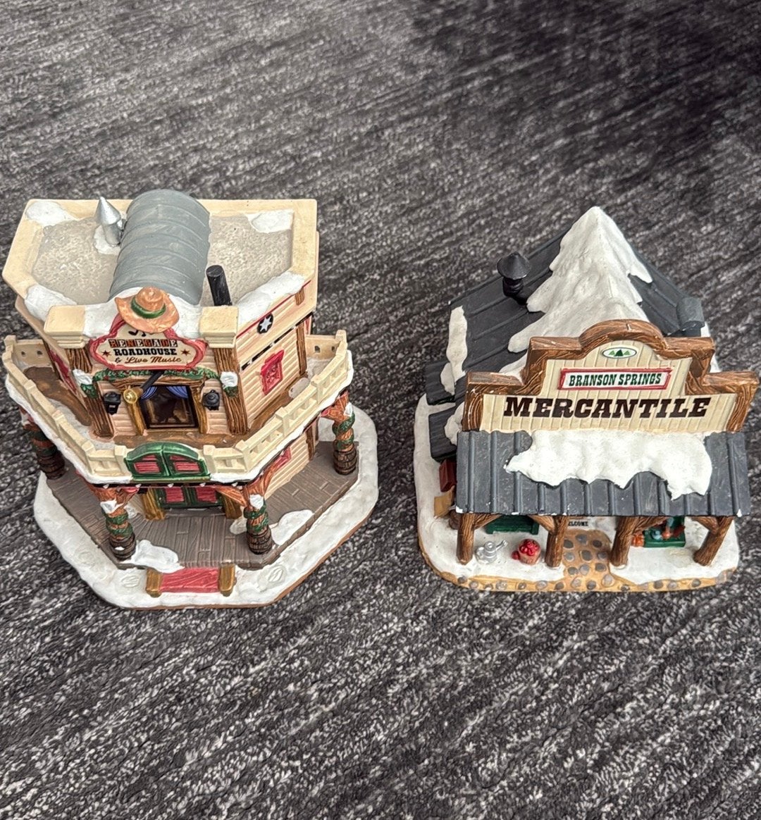 Lemax Kersthuisjes - The Roadhouse & Mercantile, Ophalen, Gebruikt