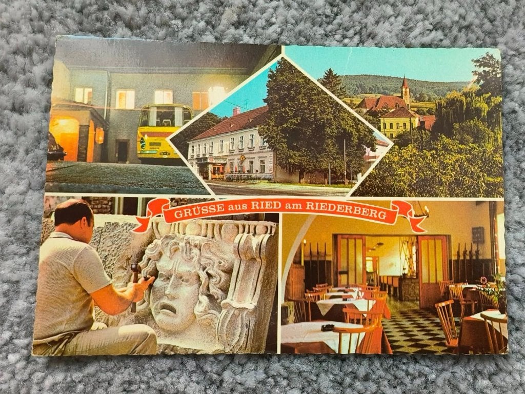 Kaart Grusse aus Ried am Riederberg (77), Ophalen of Verzenden, 1980 tot heden, Ongelopen, Oostenrijk