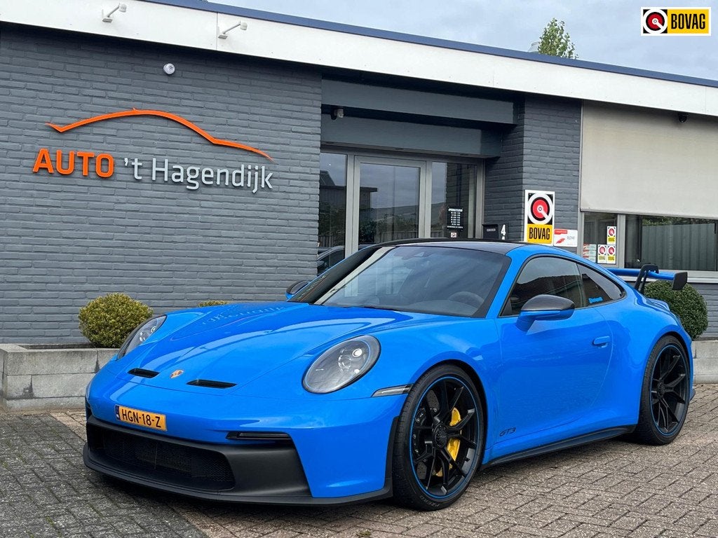 Porsche 911 4.0 GT3 Clubsport PCCB Akrapovic PPF, Auto's, Automaat, Achterwielaandrijving, Gebruikt, Zwart