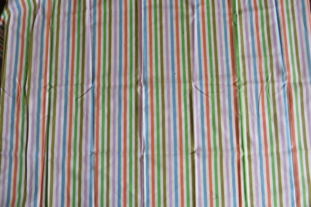 Retro Quilt patchwork knutsel stofje nr 3060 Streepmotief, Blauw, Ophalen of Verzenden, Zo goed als nieuw, 30 tot 120 cm