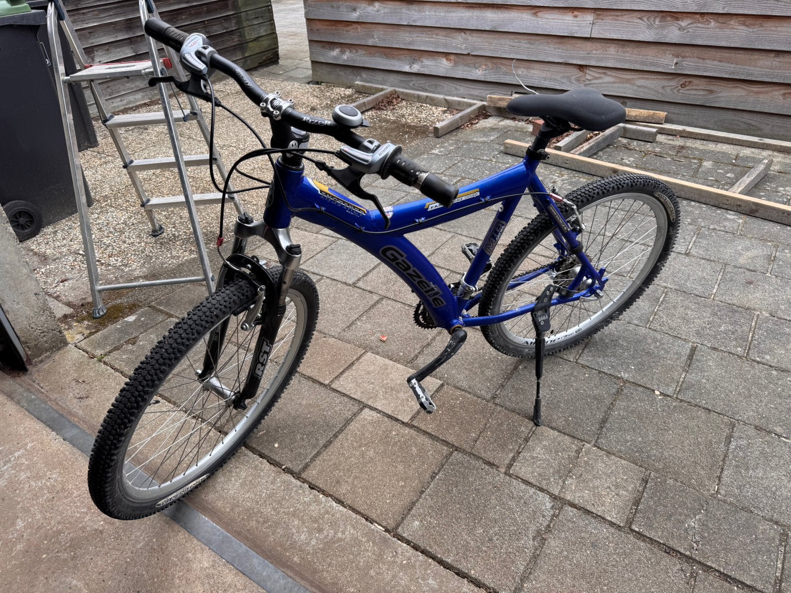 Gazelle fiets mountainbike, Gebruikt, Velgrem, Versnellingen, Ophalen