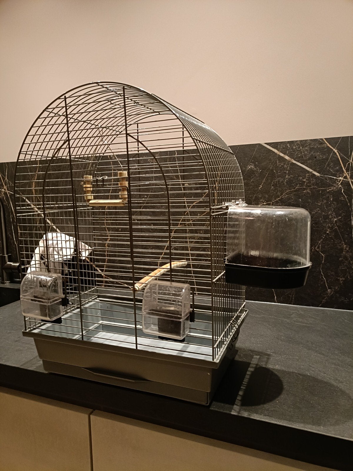 Mooie  vogelkooi, Ophalen, Gebruikt, Metaal, Vogelkooi