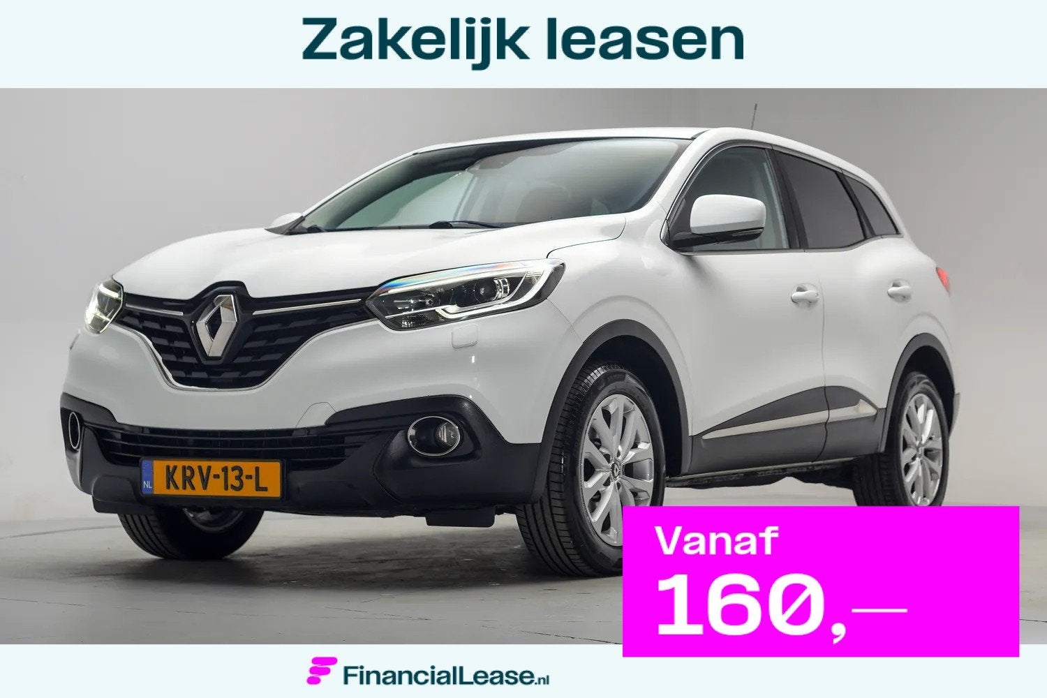 Renault Kadjar 1.2 TCe Intens [ Trekhaak Clima LED Cruise ], Voorwielaandrijving, Kadjar, 4 cilinders, Wit