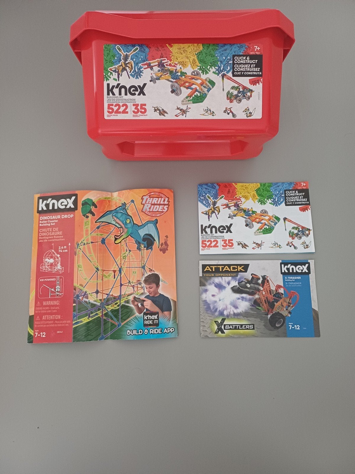 Grote K'nex verzameling inclusief achtbaan, Ophalen, Gebruikt, K'nex