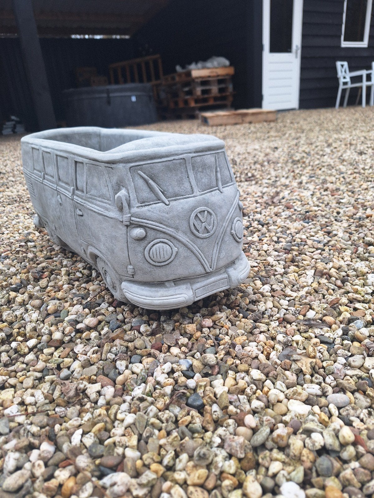 Betonnen VW Bus Bloembak - Unieke Decoratie L55xB23xH26, Ophalen, Nieuw, Beton, Overige typen