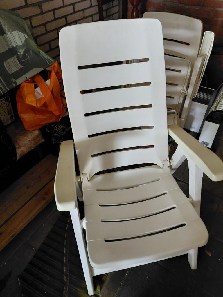 Kunststof tuinstoelen, Tuin en Terras, Ophalen, Gebruikt, Kunststof