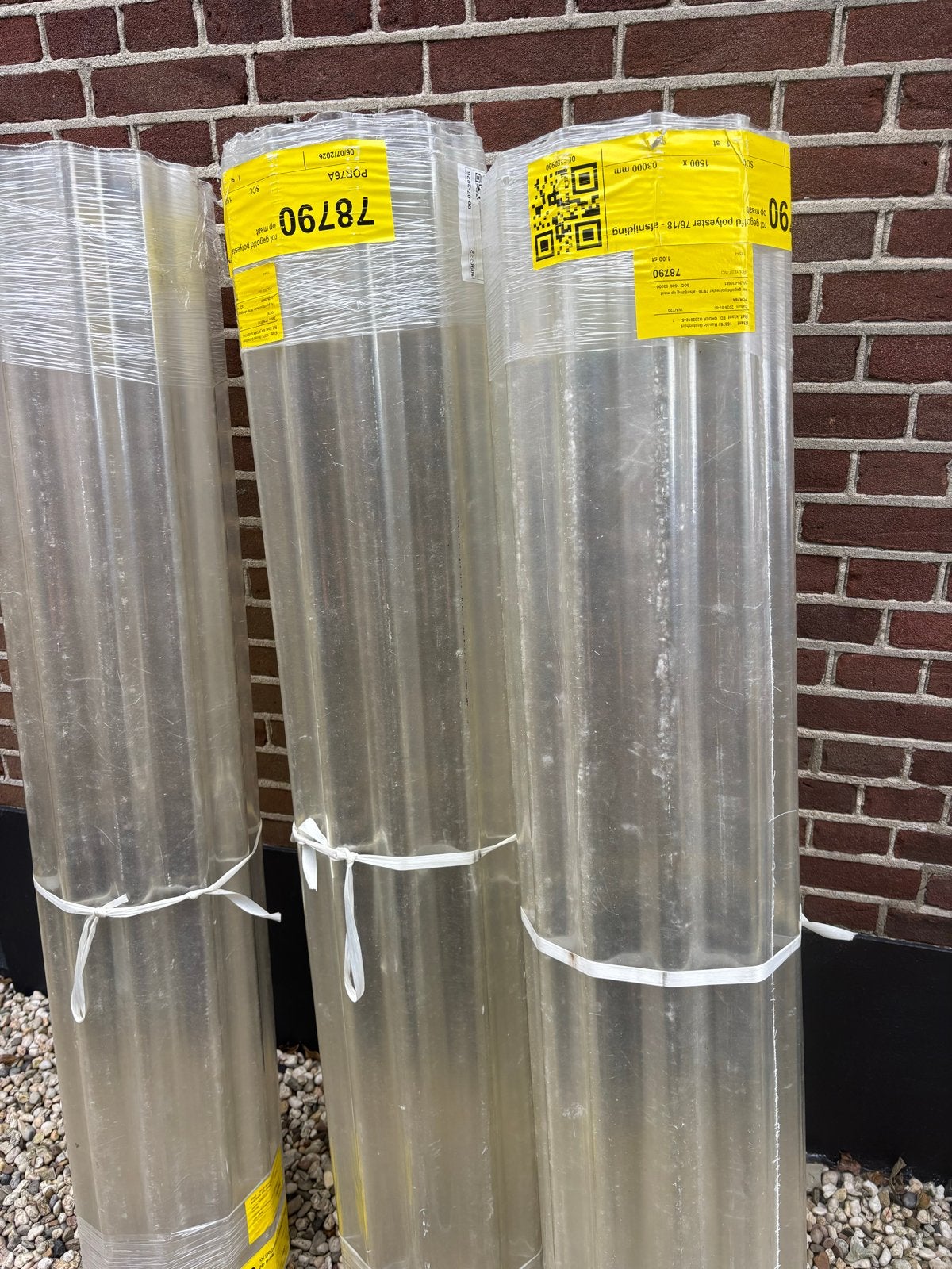 3 Rollen golfplaat polyester 76/18 - 150x300 per stuk, Doe-het-zelf en Verbouw, Ophalen, Nieuw, Overige materialen