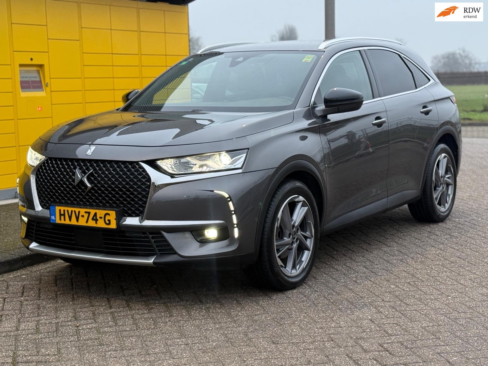 DS 7 Crossback PureTech So Chic Bj 2020 Automaat Leder/Memor, Dealer onderhouden, 15 km/l, Gebruikt, 1199 cc