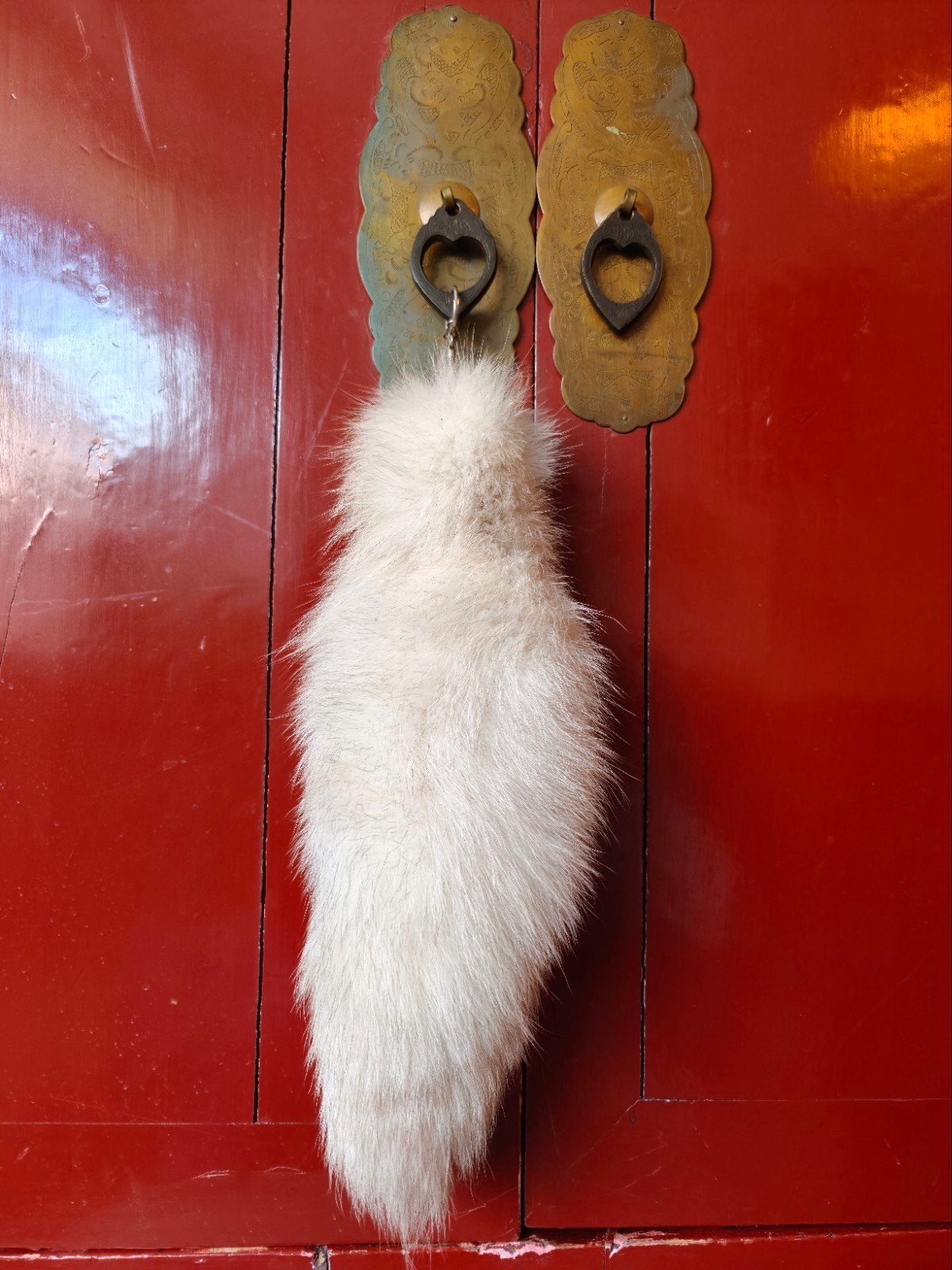 Witte (echt) bonten hanger, Ophalen of Verzenden