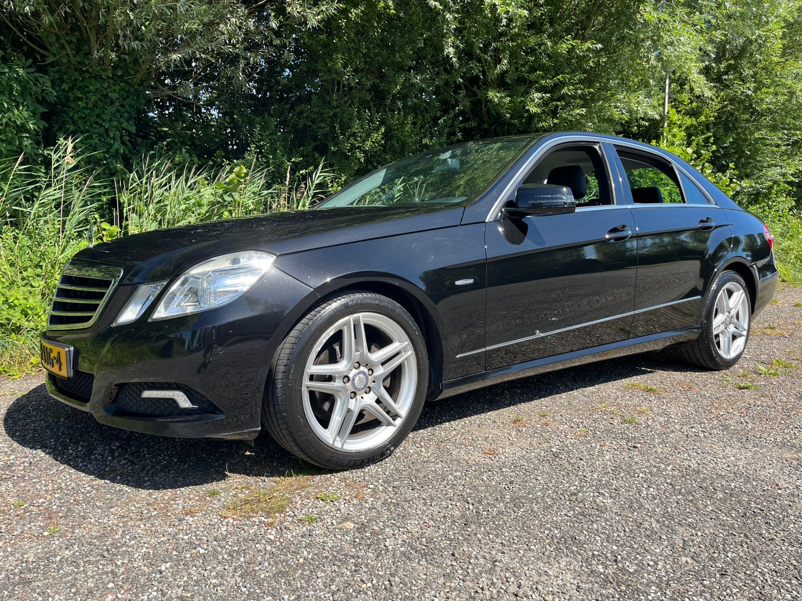 Mercedes-Benz E-Klasse E220d Aut 2009 AMG Coating Youngtimer, Auto's, Automaat, Achterwielaandrijving, 4 cilinders, 2000 kg