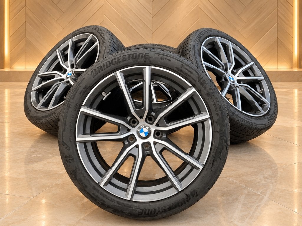 18” BMW Styling 780 Bridgestone 3+4 serie G20 G21 G22 G23, 18 inch, Gebruikt, Banden en Velgen, Ophalen of Verzenden