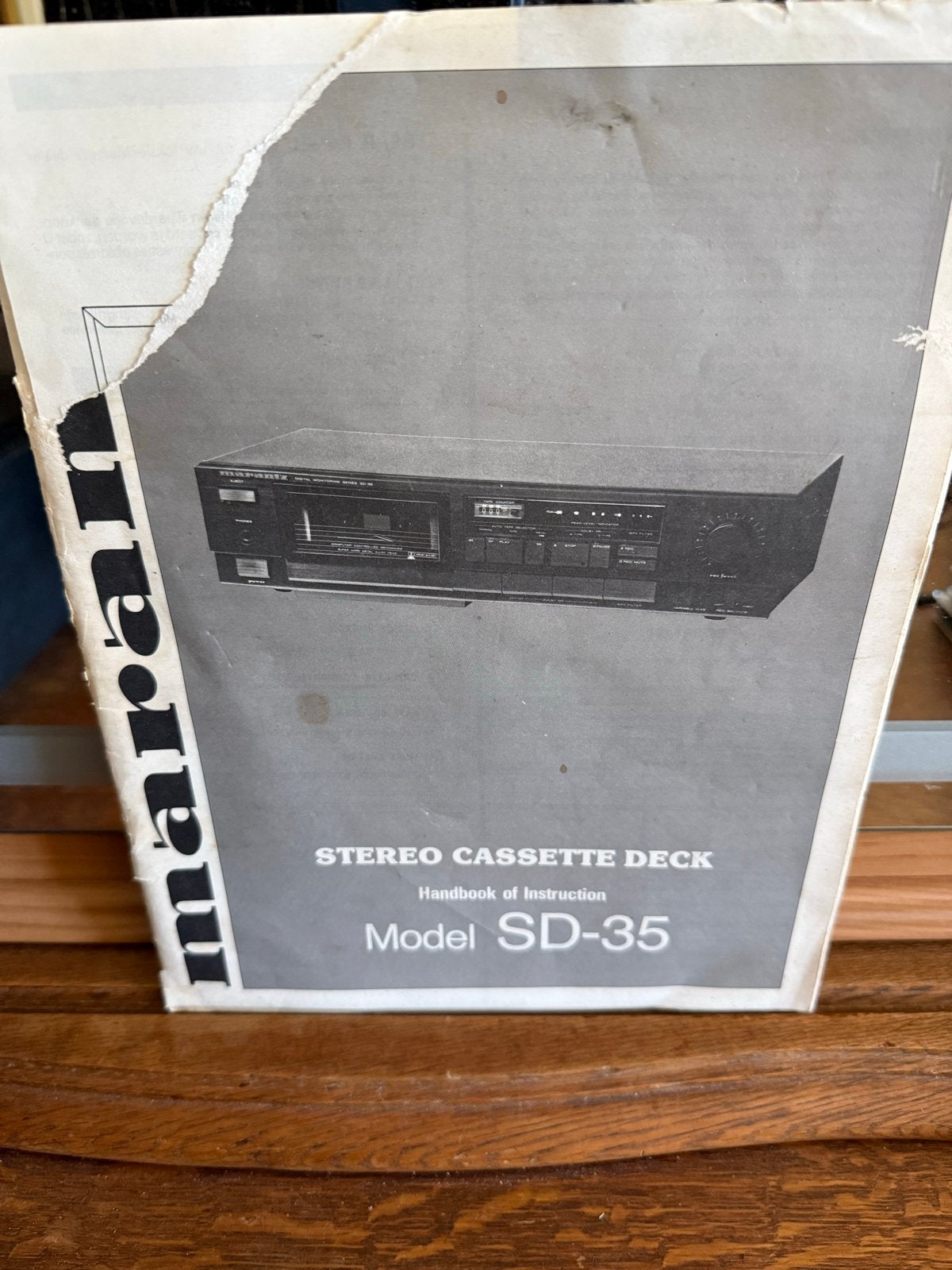 Marantz SD-35 Stereo Cassette Deck Handleiding, Ophalen of Verzenden, Enkel, Marantz