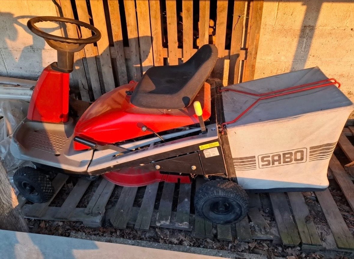 Zitmaaier Sabo met bak - Project voor de handige klusser, Ophalen, Gebruikt, Opvangbak, Minder dan 90 cm