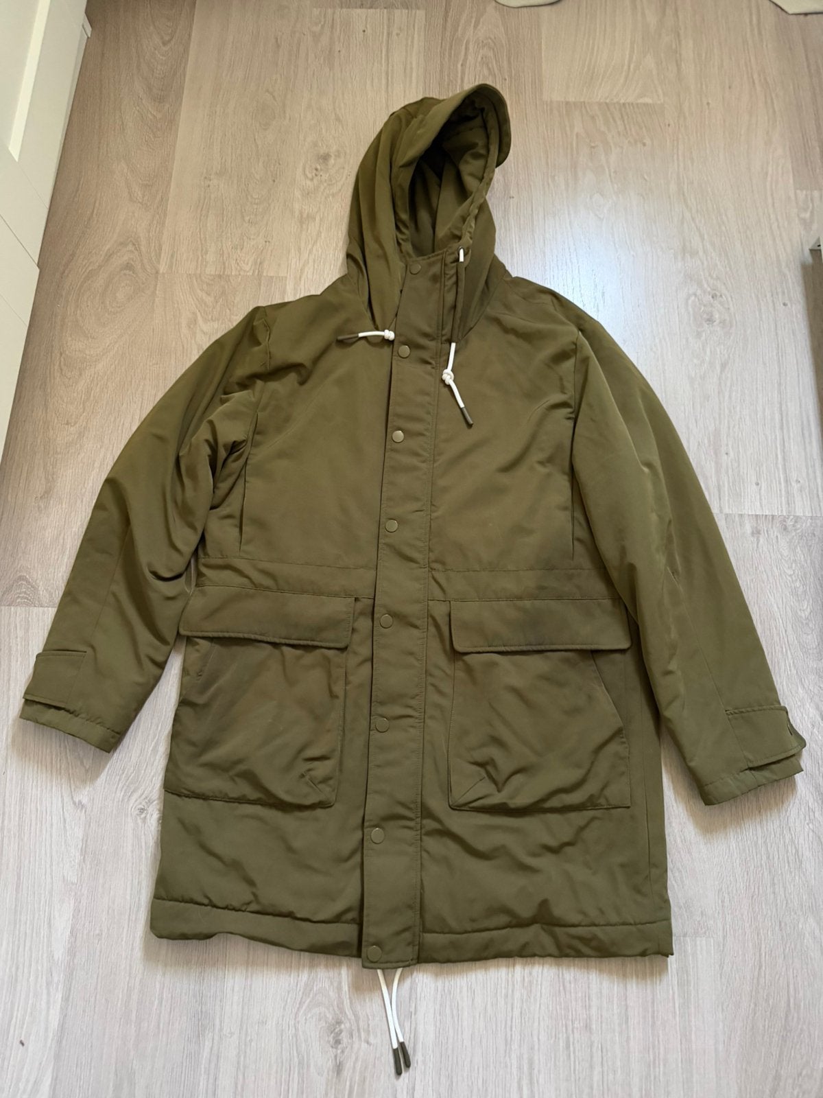 Fijne winterjas, Ophalen of Verzenden, Zo goed als nieuw, Maat 52/54 (L), Groen