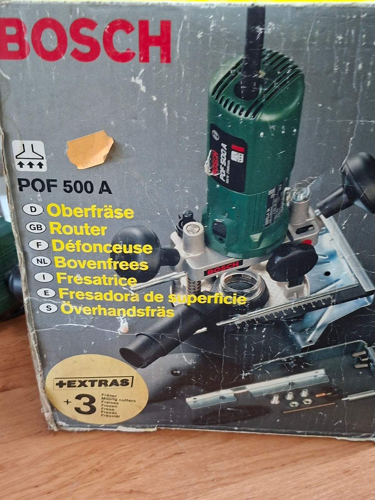 Bosch POF 500 A Bovenfrees - Gebruikt maar functioneel, Ophalen, Gebruikt, Bovenfrees, Bosch