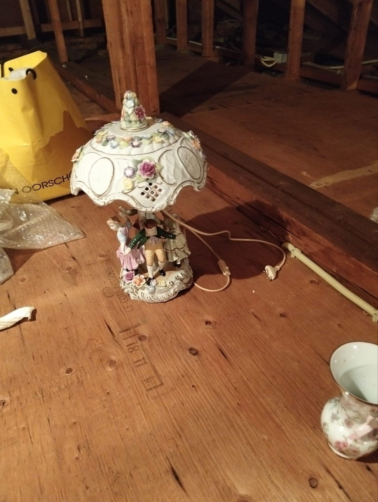 Antieke Porseleinen Decoratieve Set, Ophalen of Verzenden