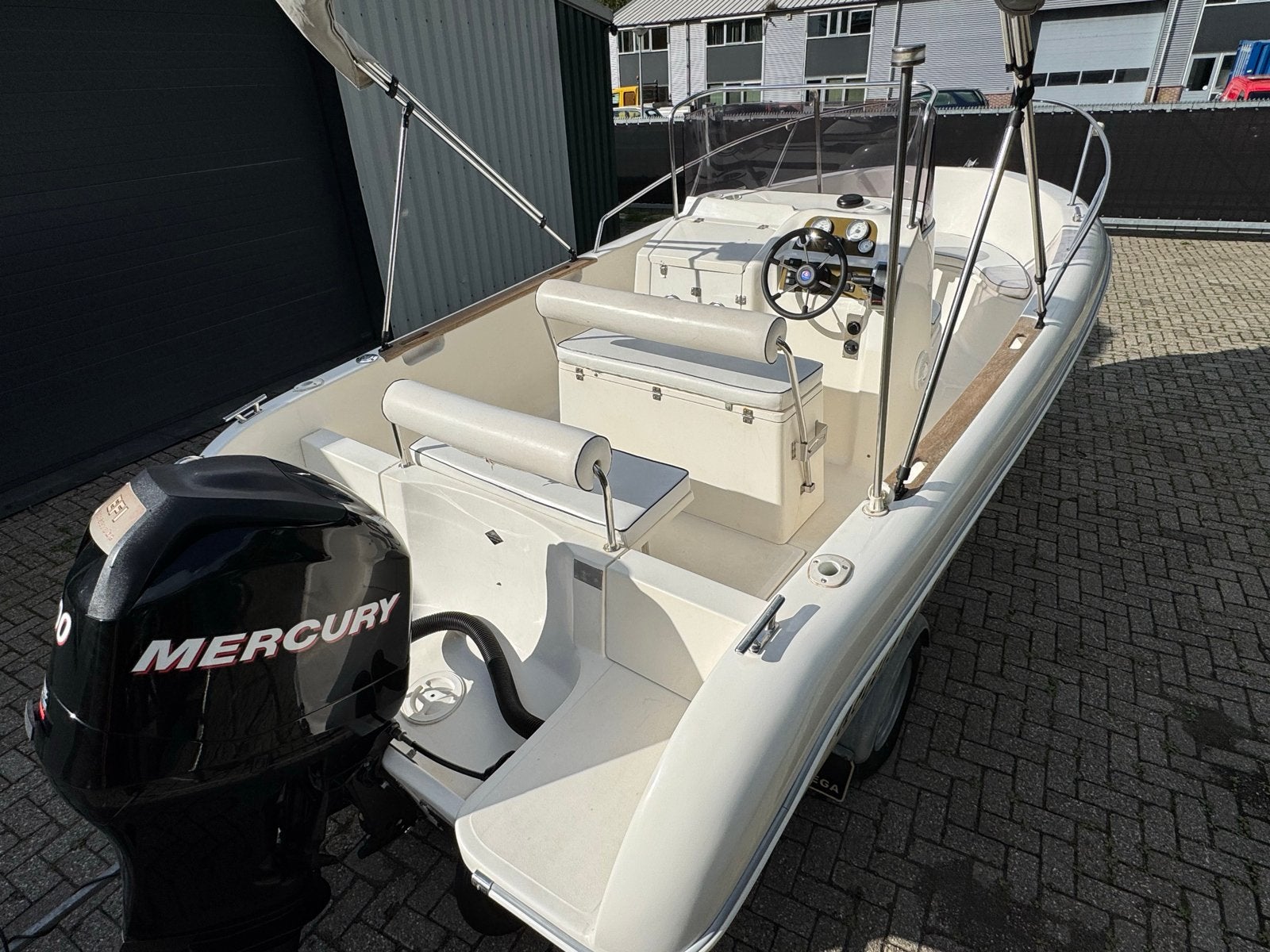 Pacific Craft 550 Open/Mercury 100pk EFI, Pega V1800 trailer, Overige merken, Gebruikt, Viertaktmotor, 6 m
