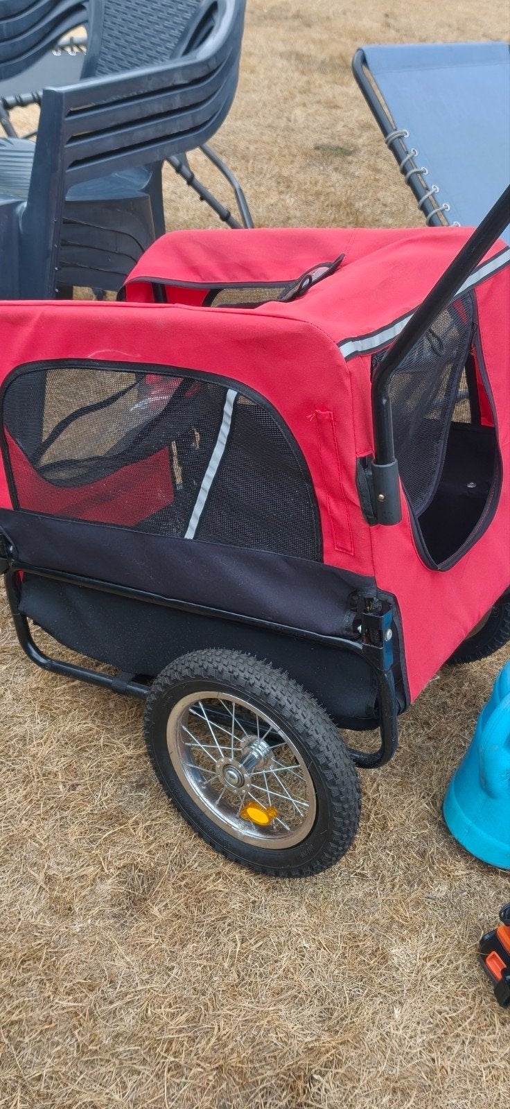 Honden fiets kar voor kleine honden zgan 2 keer gebruikt, Ophalen, Zo goed als nieuw