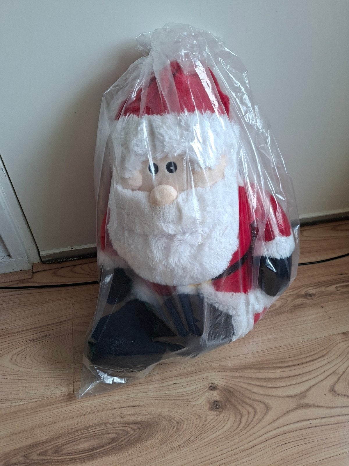 grote kerstman knuffel 55 cm hoog, Ophalen, Zo goed als nieuw, Overige typen