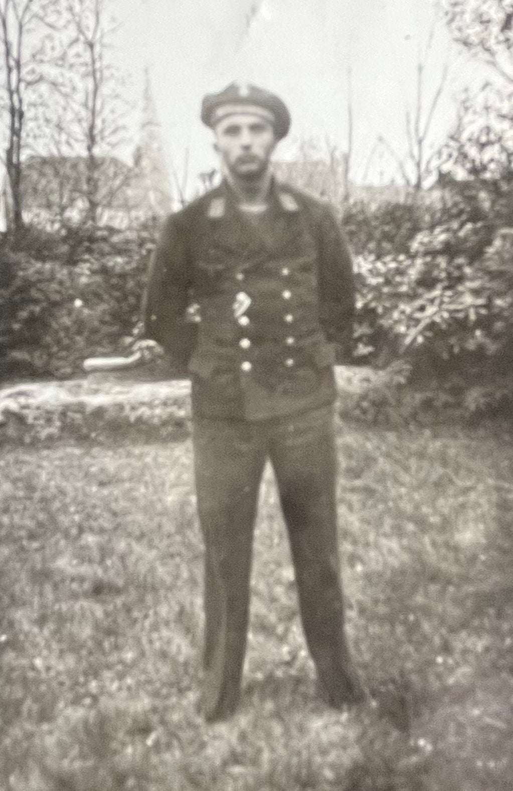 WO2 DUITS Zw/w foto Matroos Kriegsmarine met lint EK2, Verzamelen, Ophalen of Verzenden, Marine, Duitsland, Foto of Poster