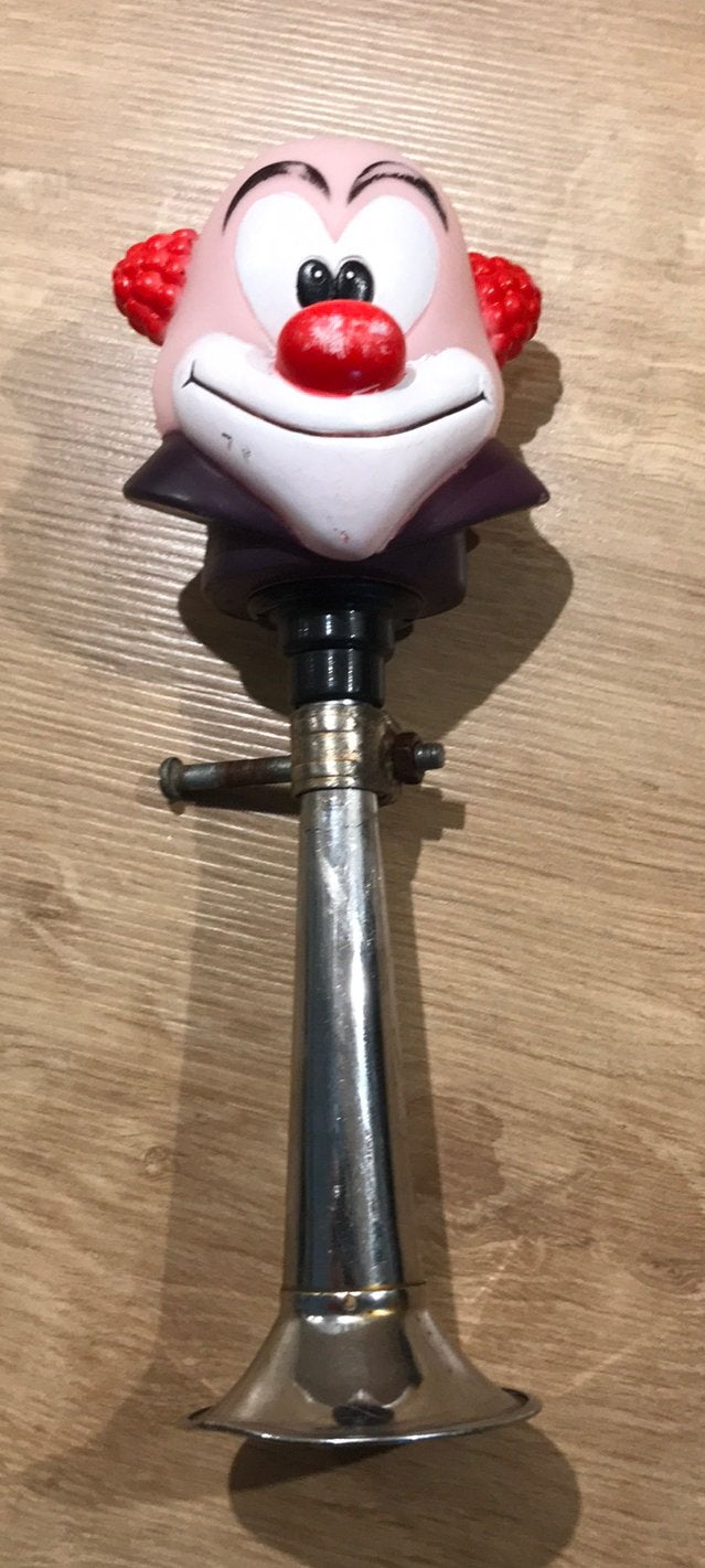 Vintage clown fietstoeter, Fietsen en Brommers, Fietsaccessoires | Fietsbellen, Onbekend, Ophalen of Verzenden, Zo goed als nieuw