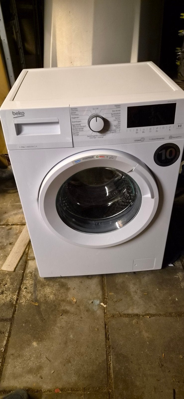 Beko WTV8716XWWST Wasmachine 8kg - Zo goed als nieuw, Ophalen, 1200 tot 1600 toeren, 8 tot 10 kg, Zo goed als nieuw
