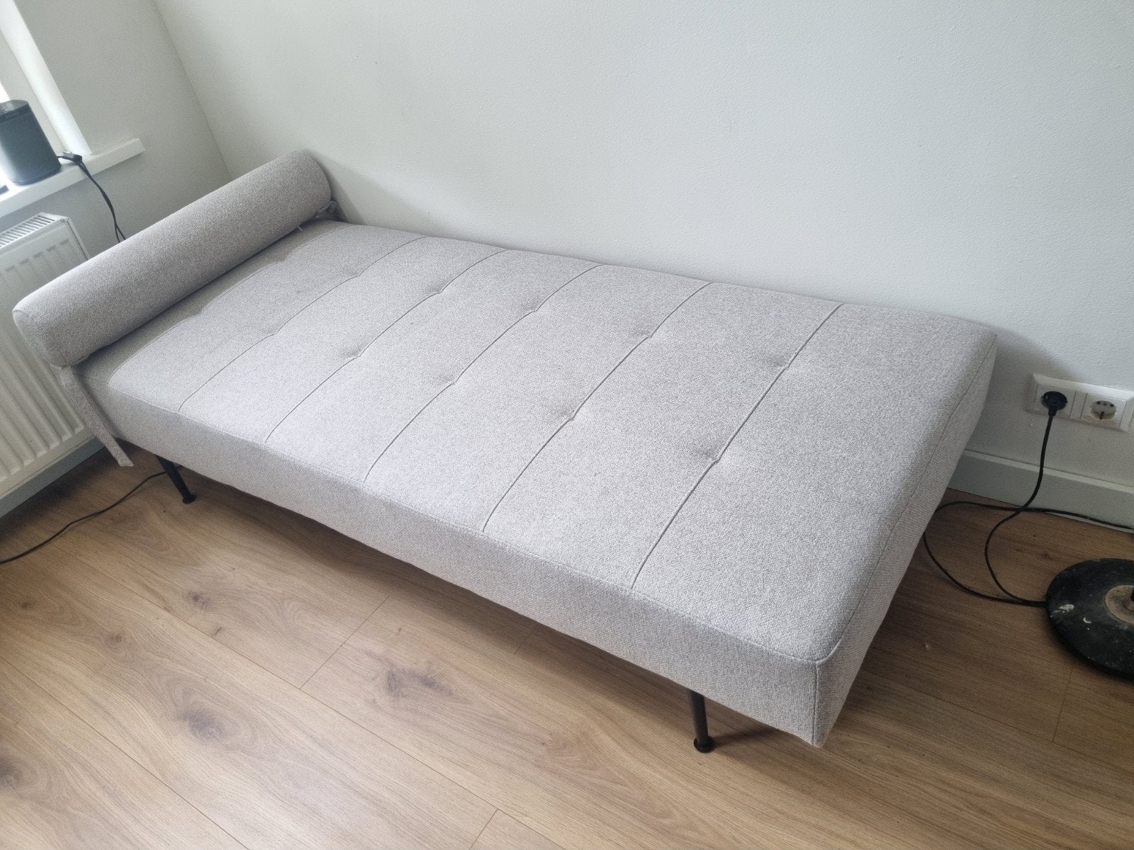 Daybed/dagbed/chaise longue grijs, Huis en Inrichting, Banken | Sofa's en Chaises Longues, Ophalen, Gebruikt, Eenpersoons