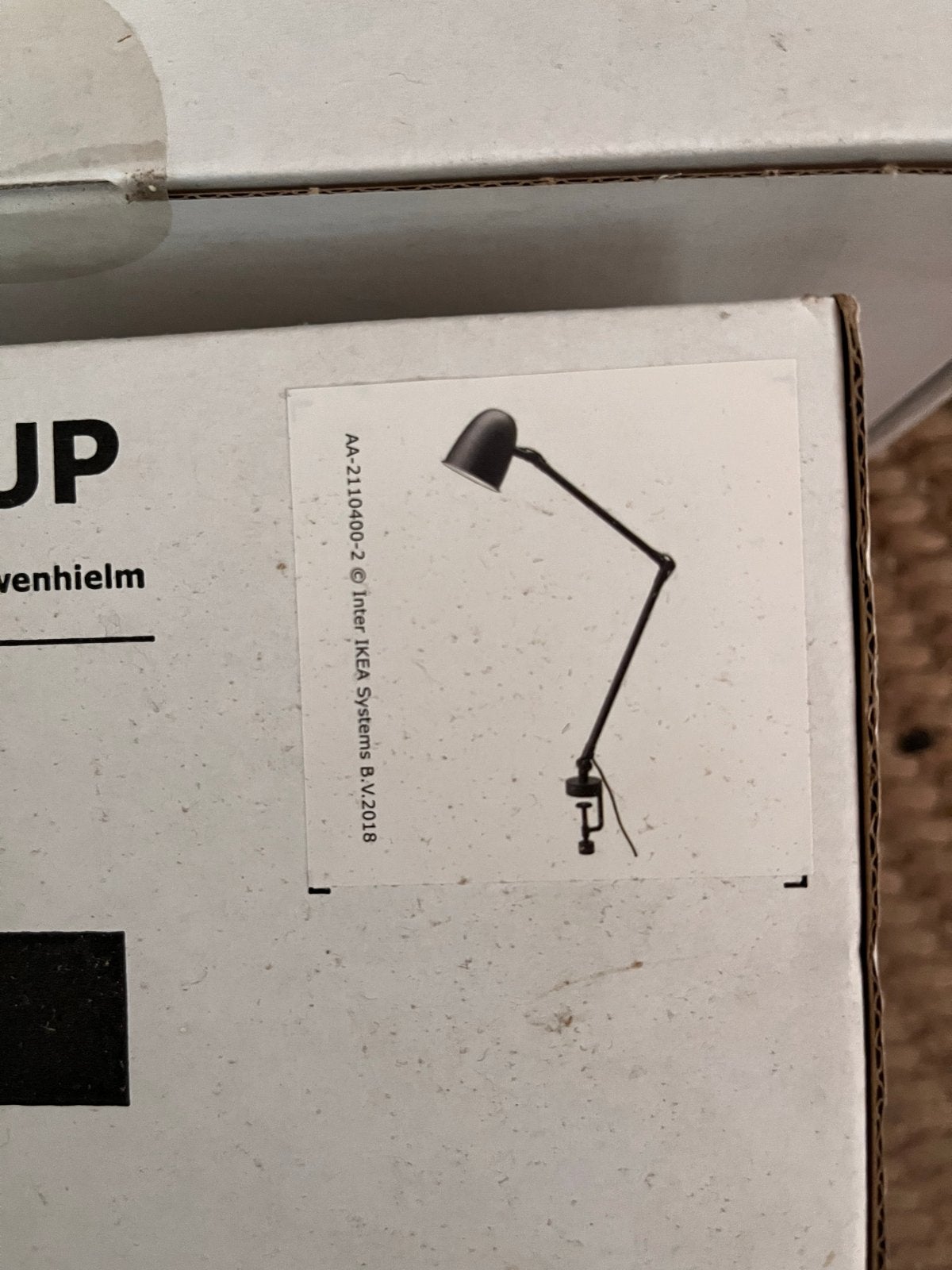 2x IKEA SKURUP zwarte wandlampen - Nieuw in doos, Zwart, E14 (klein), Nieuw, Ophalen of Verzenden