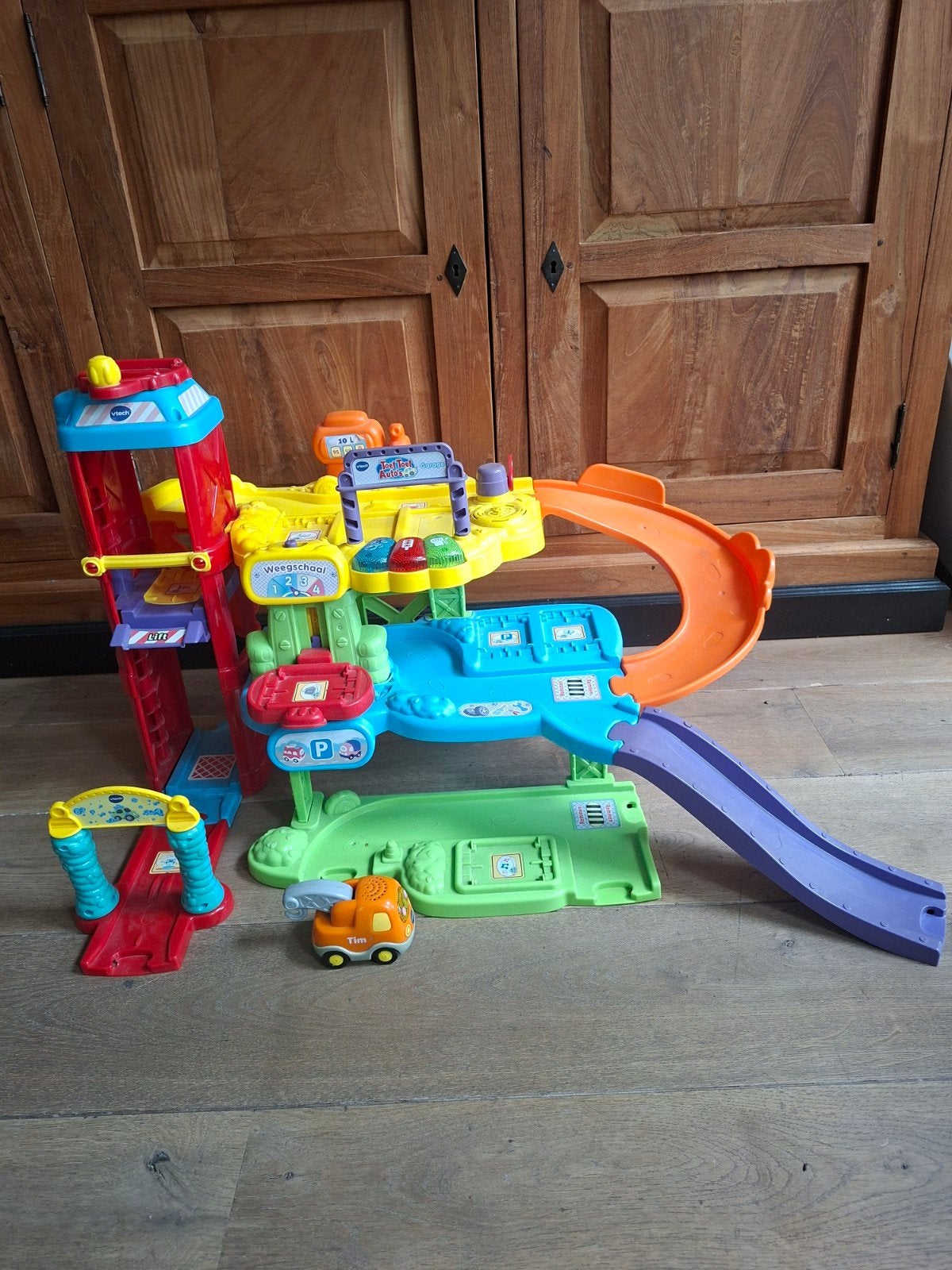 VTech Toet Toet Auto's Garage met Tim Takelwagen, Ophalen, Gebruikt