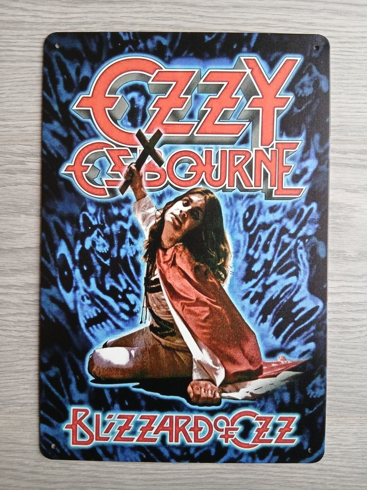 Ozzy Osbourne Blizzard Of Ozz 20x30 cm Metalen Reclamebord, Verzamelen, Verzenden, Nieuw, Poster, Artwork of Schilderij