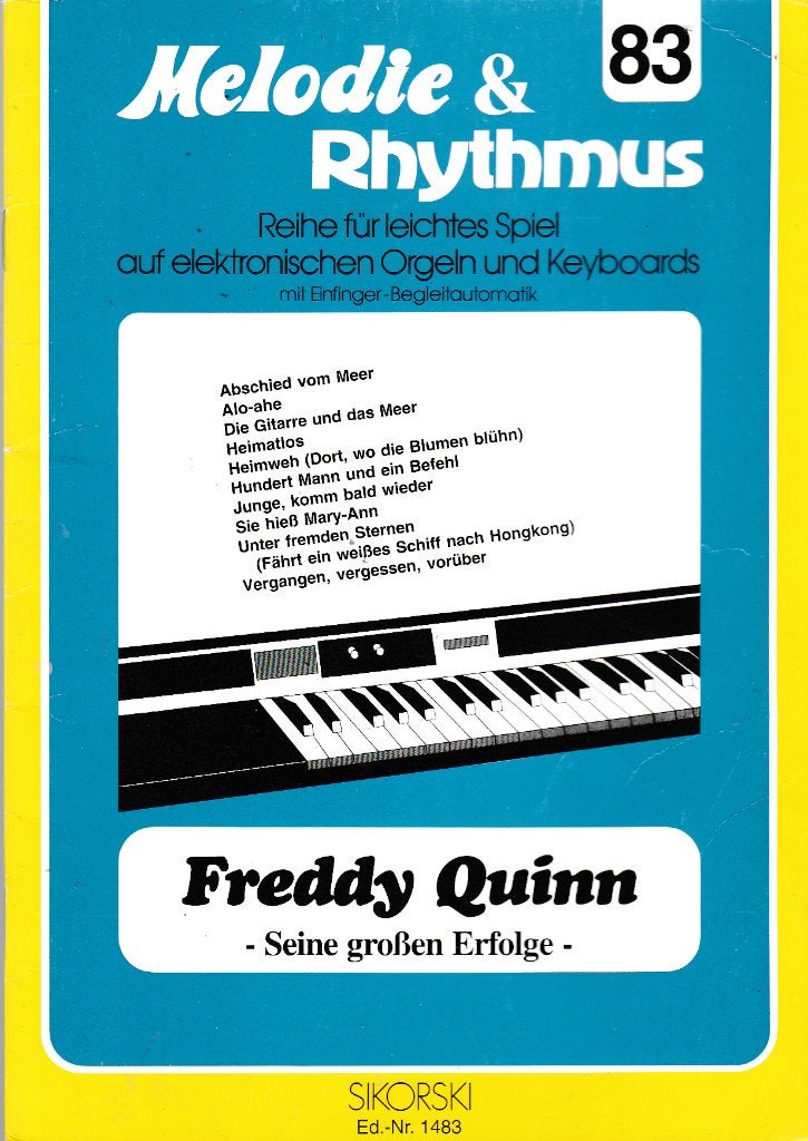 Freddy Quinn Grosen erfolge Melody & Rhythmus ( 6721 ), Ophalen of Verzenden, Zo goed als nieuw, Artiest of Componist, Populair