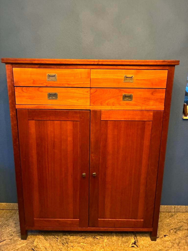 Kersenhout kast met boven lade, Huis en Inrichting, Kasten | Dressoirs, Gebruikt, 100 tot 150 cm, Ophalen of Verzenden, Kersenhout