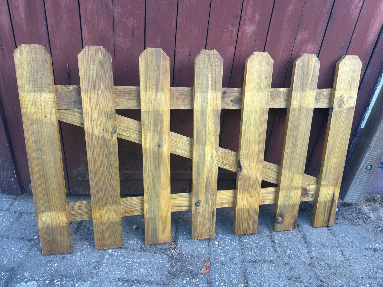 Nieuw hekwerk, Ophalen, Nieuw, Hout, Dubbelstaafmat hekwerk