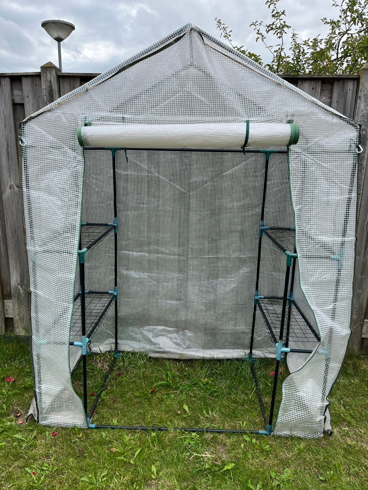 Compacte fijne tuinkas, Tuin en Terras, Kassen, Ophalen, Folie, Kweekkas, Zo goed als nieuw