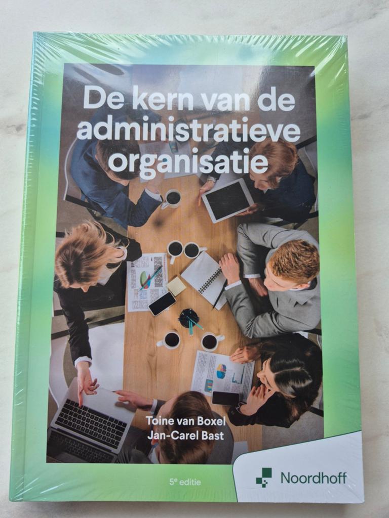 De kern van de administratieve organisatie - 5e editie, Toine van Boxel; Jan-Carel Bast, Ophalen of Verzenden, Zo goed als nieuw