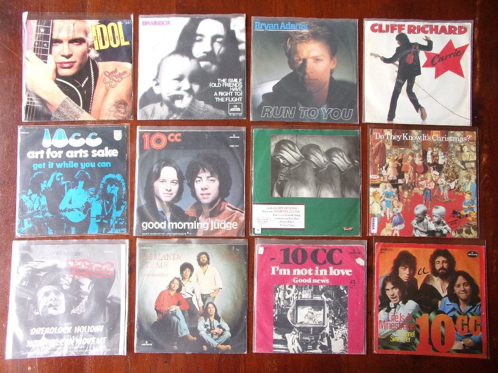 Partij van 135 singles, Ophalen of Verzenden, Gebruikt, Pop