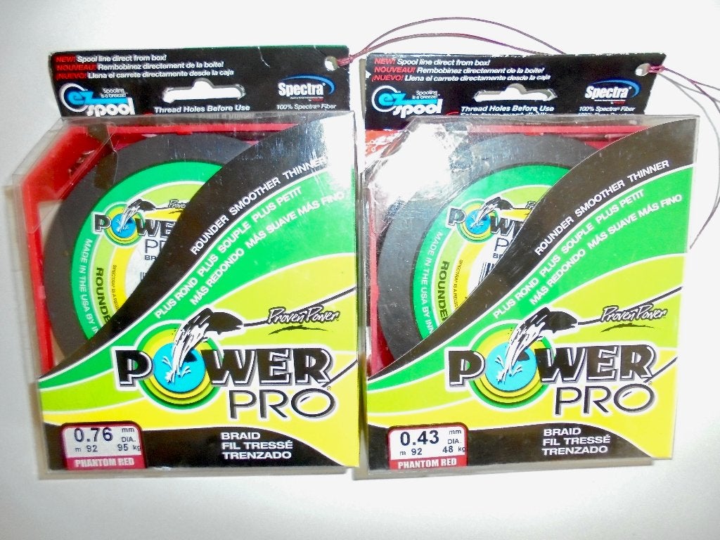 Power Pro Gevlochten lijn 92m 0,43mm en 0,76mm Made in USA., Ophalen of Verzenden, Nieuw, Vislijn