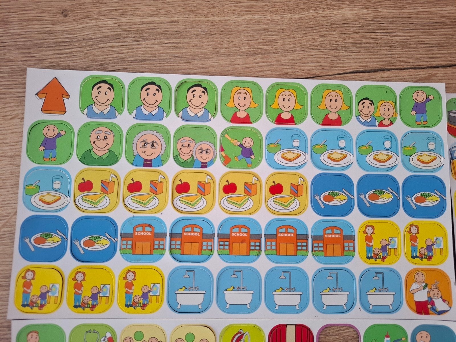 Planbord met pictogrammen voor kinderen, Ophalen of Verzenden, Gebruikt
