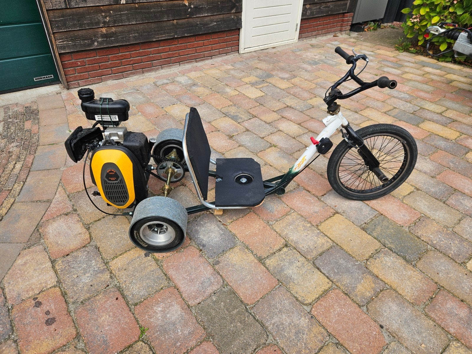 Zelfbouw Driftrike met Honda 145cc motor, Fietsen en Brommers, Ophalen, Honda, Velgrem, Overige typen