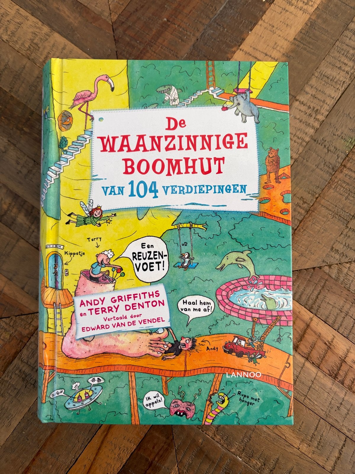 De Waanzinnige Boomhut van 104 Verdiepingen - Andy Griffiths, Ophalen of Verzenden, Zo goed als nieuw, Fictie algemeen