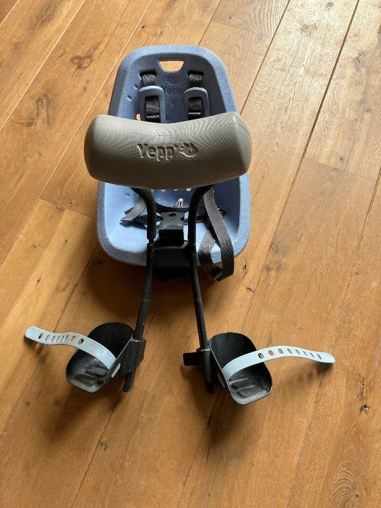 Yepp fietsstoel voorop met adapter, Fietsen en Brommers, Fietsaccessoires | Fietsstoeltjes, Ophalen, Gebruikt, Voorzitje, Yepp