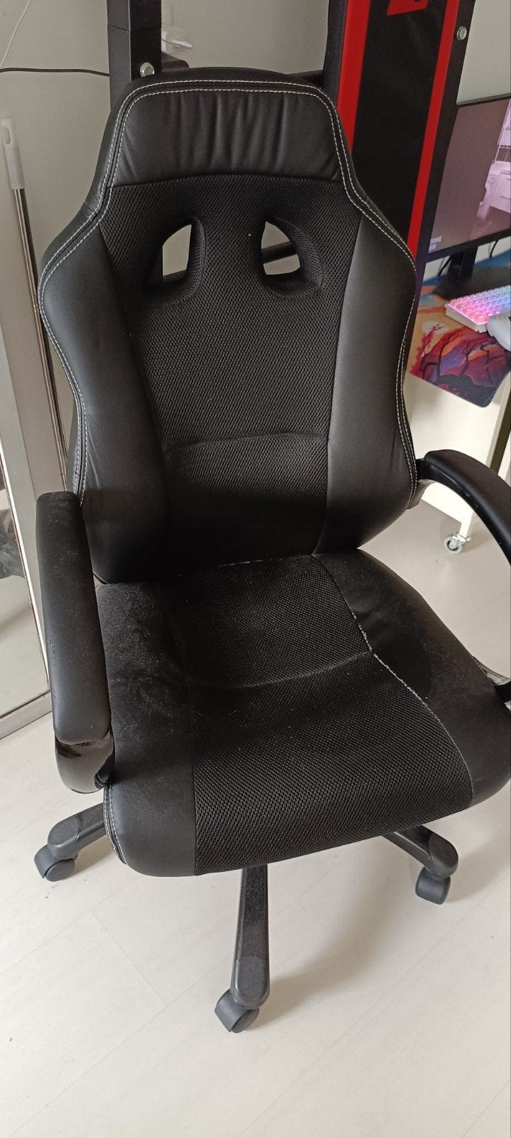 Bureau /gamestoel, Ophalen, Gebruikt, Zwart