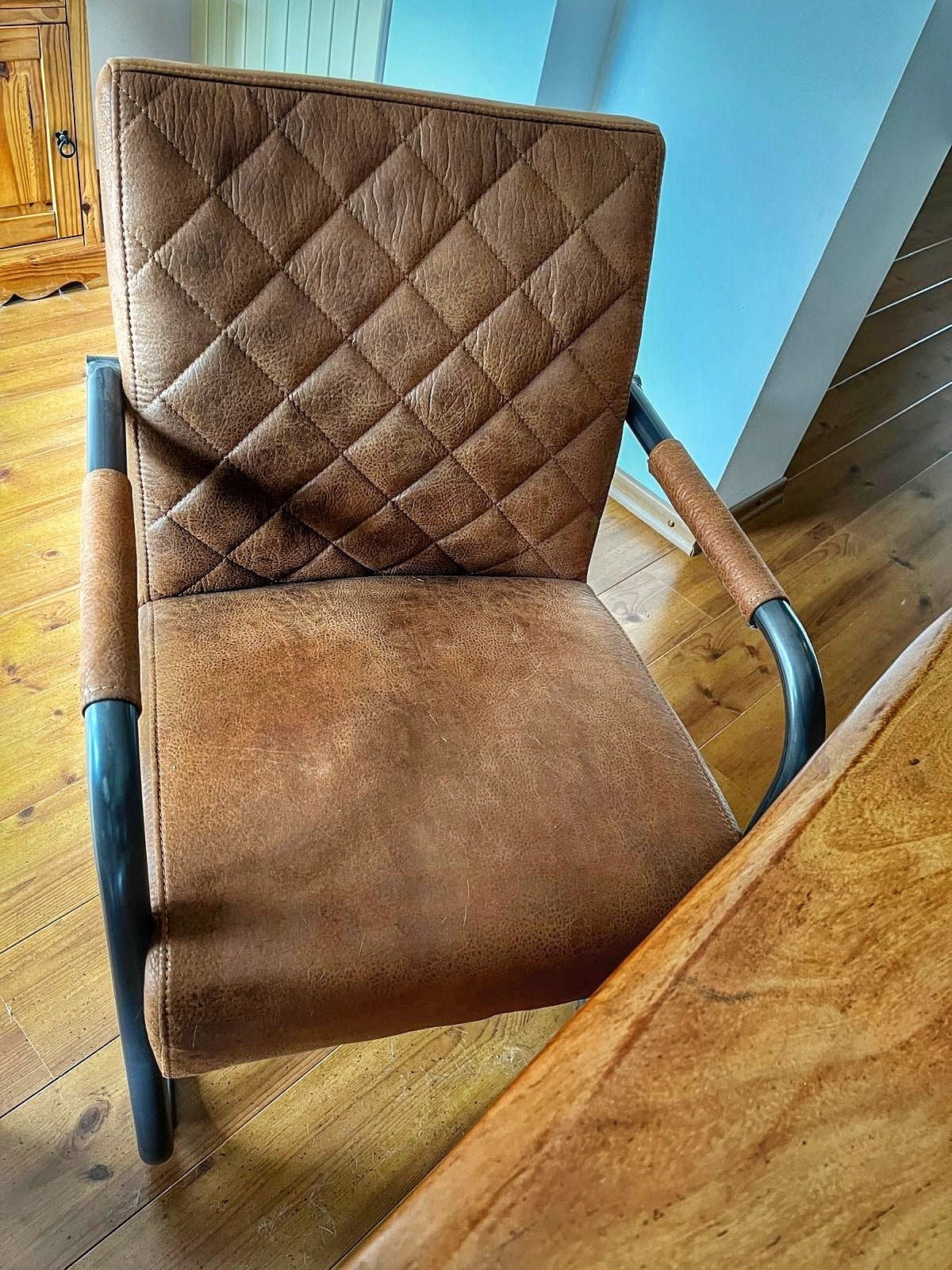 Woonset, eettafel, stoelen, bank salontafel, fauteuils, Huis en Inrichting, Tafels | Eettafels, Gebruikt, 50 tot 100 cm, 150 tot 200 cm