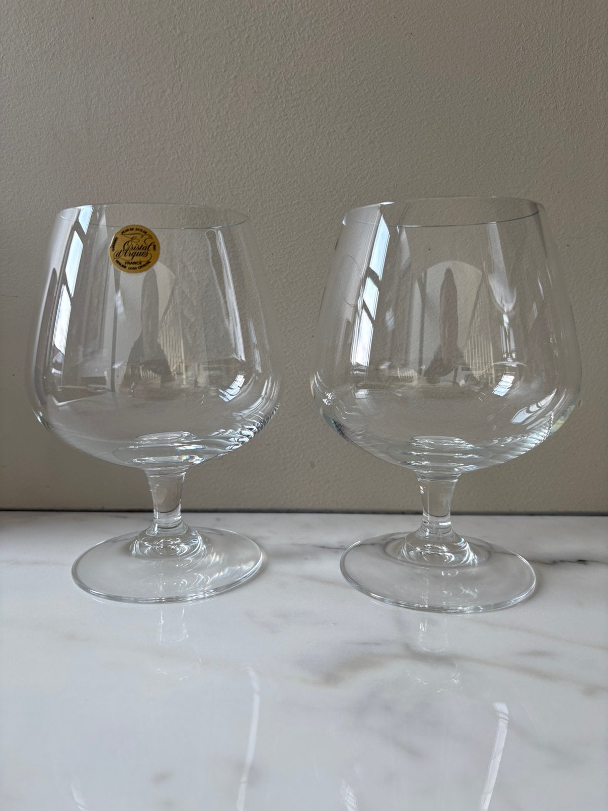 Cristal d’ Arques Cognacglas (2 stuks) - nieuw, Ophalen of Verzenden