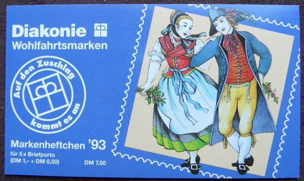 Postzegelboekje Duitsland – Diakonie hulpverlening 1993 DB, Postzegels en Munten, Ophalen of Verzenden, 1990 tot heden, Postfris