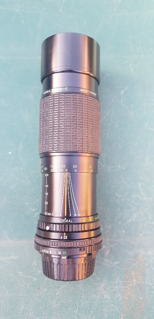 sigma MD zoom 100 - 200 mm 4.5, Ophalen of Verzenden, Gebruikt, Telelens, Zoom