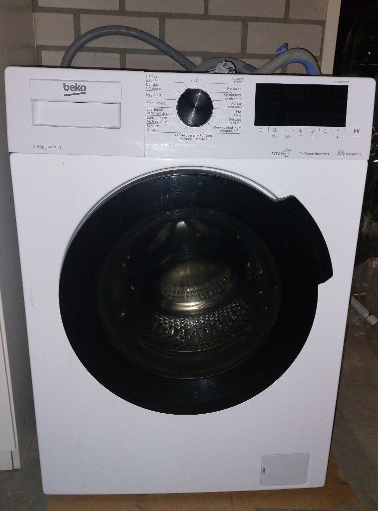 Beko WTV8814MMC1 Wasmachine – 8 kg / 1400 toeren – €80, Zo goed als nieuw, Voorlader, 85 tot 90 cm, Ophalen