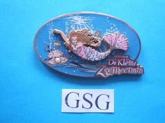 Kleine Zeemeermin luxe nr. EPP036-02, Ophalen, Zo goed als nieuw, Button of Speldje