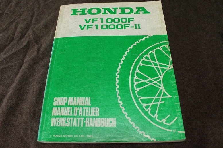 Honda VF1000F FII 1985 motorcycle shop manual VF 1000, Ophalen of Verzenden, Honda